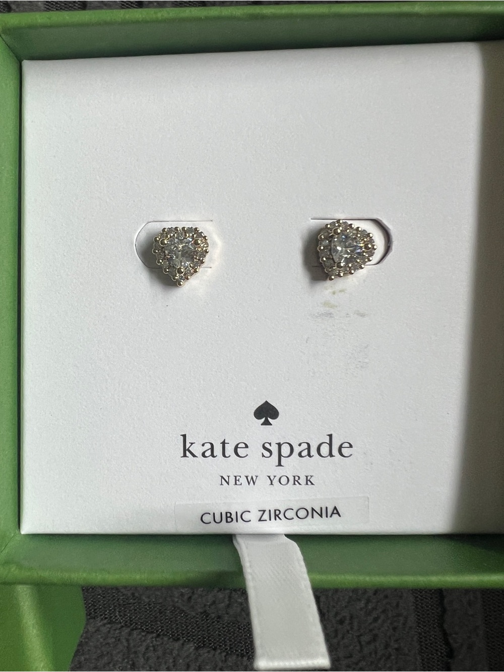 kate spade “Always Sparkle” Gold and CZ studs